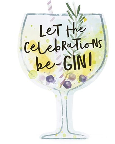 Birthday Wine Quotes, Happy Birthday Drinks, Gin Quotes, Happy Birthday Wine, Gin O Clock, Birthday Drinks, 21st Birthday Cards, Wedding Cards Handmade, Nature Card