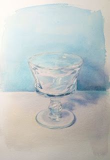 Paint Draw Paint, Learn to Draw: Watercolor Basics: How to paint a glass, transparent objects Watercolour Studies, Watercolor Seascapes, Watercolor Objects, Watercolor Basics, Joyful Art, Draw Watercolor, Transparent Objects, Glass Transparent, Watercolor Tips