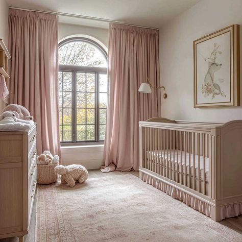 Discover 10 soft pink neutral nursery ideas that add a hint of warmth and coziness to your baby's room. Explore how to blend soft pink tones with neutral colors for a charming and serene space. Neutral Pink Girl Nursery, Soft Feminine Nursery, Nursery With Pink Accent Wall, Soft Pink Nursery Ideas, Neutral Pink Nursery, Pink Neutral Nursery, Pink And Brown Nursery, Dusty Pink Nursery, Pink Nurseries