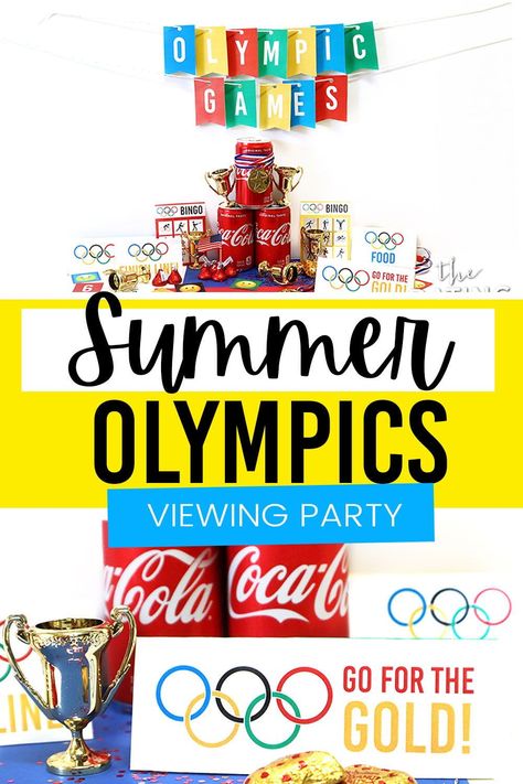 Olympic Viewing Party, Olympic Party Games, Adult Summer Party, Summer Olympics Party, Summer Olympics Activities, Olympics Decorations, Olympic Theme Party, Olympics Party, 2024 Party