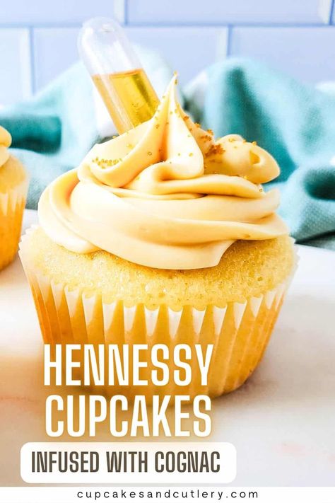 Alcohol Frosting Recipes, Tequila Cupcakes Recipe, Hennessy Infused Cake Recipe, Alcoholic Cakes Recipes, Infused Cupcakes Recipes Alcohol, Boosie Cupcakes, Liquor Infused Desserts, Alcohol Dessert Recipes, Hennessy Cupcakes Recipe