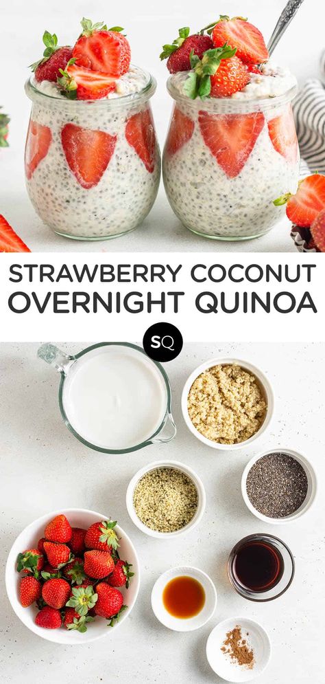 Overnight Quinoa Breakfast, Overnight Quinoa, Healthy Quinoa Recipes, Quinoa Recipes Breakfast, Quinoa Recipes Easy, Breakfast Quinoa, Quinoa Recipes Healthy, Healthy Quinoa, Breakfast Vegan