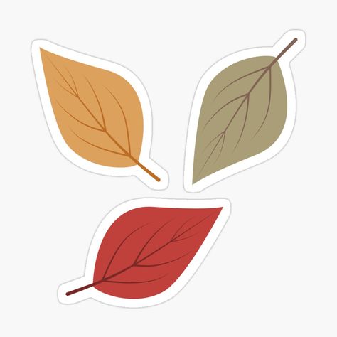 Fall Sticker Ideas, Leave Sticker, Fall Scrapbook Stickers, Autumn Stickers Aesthetic, Fall Puns, Fall Flowers Stickers, Leaves Stickers, Leaf Stickers, Autumn Doodles