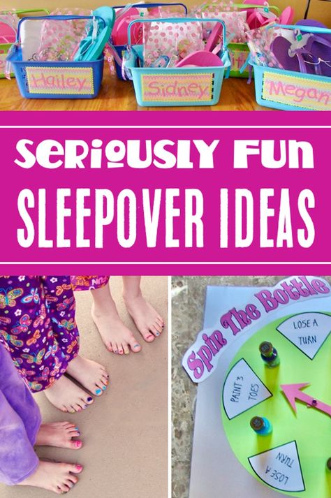 Slumber Party Ideas For Kids, Girls Slumber Party Ideas, Best Sleepover Ideas, Slumber Party Crafts, Slumber Party Foods, Delicious Food Ideas, Slumber Party Ideas, Sleepover Crafts, Girls Sleepover Party