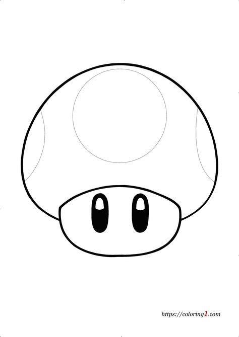 Mario Mushroom Coloring Pages - 2 Free Coloring Sheets (2021) Mushroom Coloring Pages, Super Mario Mushroom, Mushroom Coloring, Mario Coloring, Mario Tattoo, Super Mario Coloring Pages, Drawing Bases, Free Printable Coloring Sheets, Mario Coloring Pages