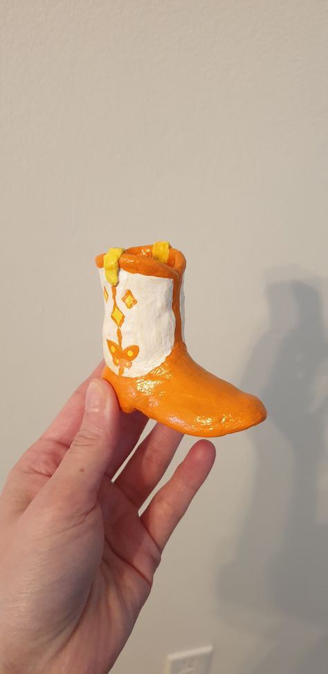 Cowboy Boot Candle Holder, Air Dry Clay Cowboy Hat, Air Dry Clay Cowboy Boot, Cowboy Boot Match Holder, Cowboy Boot Ceramic, Ceramic Cowboy Boot, Clay Lighter Holder, Clay Cowboy Boot, Clay Cowboy Hat