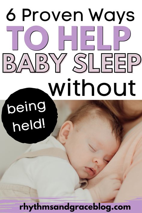 Wanting your 0-6 month old to sleep independently? These ideas totally work!! From swaddles to noise machines to the Pause, you will get tons of practical advice about how to help baby sleep in their own bed. If your baby won't sleep unless held, check it out! How To Sleep Train 6 Month Old, Sleep Training 4 Month Old, Sleep Training 3 Month Old, Gentle Sleep Training 6 Month Old, Sleep Training 6 Month Old, 7 Month Old Sleep, 5 Month Old Sleep, 6 Month Old Sleep, 3 Month Old Sleep