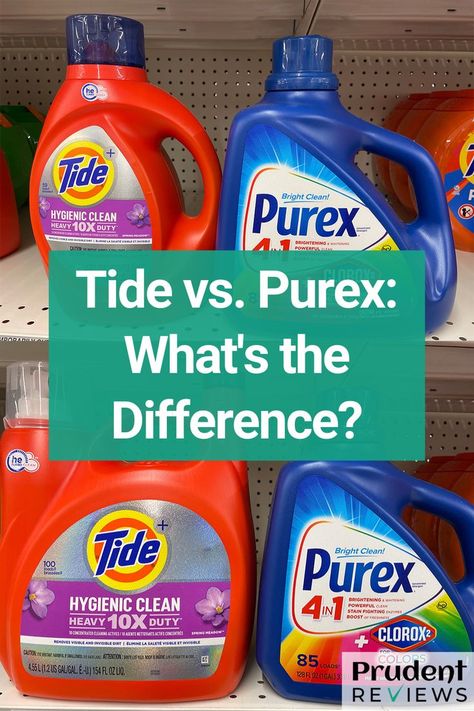 Purex vs. Tide: Which Laundry Detergent Is Better? Best Cheap Laundry Detergent, Best Smelling Laundry Detergent Combo, Best Laundry Detergent Combinations, Purex Laundry Detergent, Tide Liquid Detergent, Tide Laundry Detergent, Tide Laundry, Best Laundry Detergent, Washing Soap