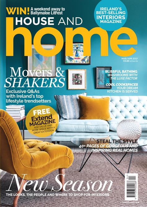 Six reasons you need the new House and Home issue in your life | HouseAndHome.ie Ideal Home Magazine, Loft Storage, House Keeping, Bank Design, Hallway Design, Cosy Living, House Bedrooms, Diy Headboards, Interiors Magazine