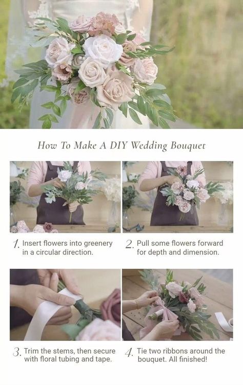 How to Make a DIY Wedding Bouquet [Video] [Video] in 2022 | Wedding bouquets, Flower bouquet wedding, Wedding flowers Diy Wedding Bouquet Sage, What Florals Do You Need For A Wedding, Flower Bouquet For Wedding Bridesmaid, Diy Brides Bouquet, Diy Greenery Bouquet, Diy Bouquet Wedding Artificial Flowers How To Make, Making Your Own Bouquet Wedding, Diy Toss Bouquet Wedding, Make Own Bouquet Wedding