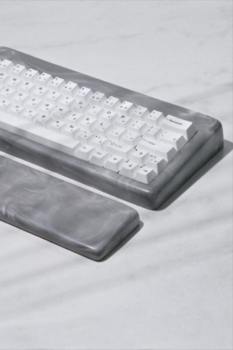 Mason60- Gray Marbled Mechanical Keyboard case Gray Keyboard, Keyboard Case, Mechanical Keyboard, Van Life, Keyboard, Marble, Grey, Quick Saves