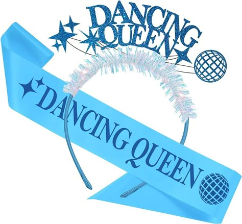 Queen Party Decorations, Dancing Queen Party, Queen Birthday Party, Young And Sweet Only 17, Party Decorations Outdoor, 17th Birthday Party Ideas, Mamma Mia Birthday, 50th Birthday Centerpieces, Mamma Mia Party