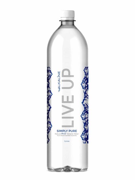 Premium Water Bottle • Datact • Design of an water bottle packaging Water Graphic Design, Water Bottle Packaging, Mineral Water Brands, Water Graphic, Premium Water Bottle, Water Bottle Label Design, Packaging And Label, Branded Water Bottle, Mineral Water Bottle