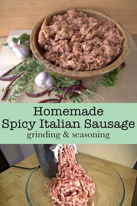 If you're looking for an Italian sausage recipe bursting with flavor and balanced heat, you will find it here. Save money while upgrading your Italian dishes. Homemade Hot Italian Sausage Recipes, Homemade Hot Italian Sausage, Homemade Hot Sausage Recipes, Make Italian Sausage, Homemade Italian Sausage Recipes, Homemade Ground Sausage, Spicy Italian Sausage Seasoning, Venison Italian Sausage Recipes, Making Sausage Homemade