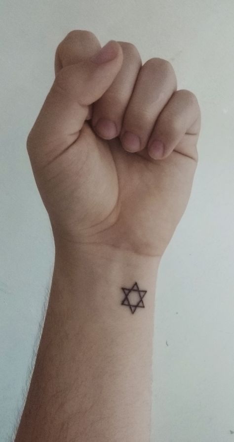 Tattoo, David star... Tattoo Star Of David, Jewish Star Of David Tattoo, Star David Tattoo, Jewish Tattoos For Women, David Star Tattoo, Hebrew Tattoos For Women, Jewish Tattoo Ideas, Jewish Star Tattoo, Jeffree Star Tattoos