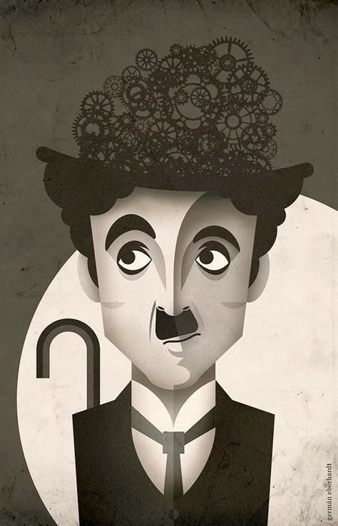 Hard Art Drawings, Cool Pop Art, Paintings Wallpaper, Film Posters Art, Cubist Art, Charles Chaplin, Dating App, Charlie Chaplin, Painting Art Projects