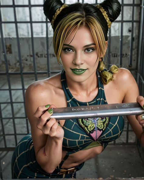 J is for... Plankton.. really? *Blinks* .... I mean J is for Jolyne Cujoh. Rounding out the J's in my #AtoZofCosplay is the first female JoJo of the JoJo's bizzare adventure series. I will confess I have never got into JJBA but I just love the designs of it's characters - they are so unlike anything really in anime or gaming and just embody such strong LGBT energy ❤️🏳️‍🌈 #cosplay #jolynecujoh #jolynecosplay #jjba #AICosplay #AIModel #icantstrandit #CosplayLife You expected a meme or dee... Jolyne Cosplay, Jojo Cosplay, Jolyne Cujoh, Cosplay Photography, Awesome Cosplay, Jojo's Bizarre Adventure Anime, A Meme, Hair Design, Jojo Bizzare Adventure