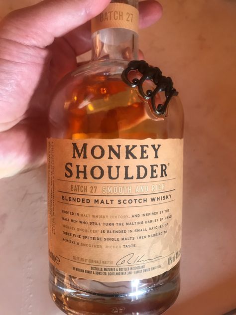 Monkey Shoulder Monkey Shoulder Whiskey, Monkey Shoulder, Blended Whisky, Malt Whisky, Single Malt, Macallan Whiskey Bottle, Whiskey Bottle, Whiskey, Drinks