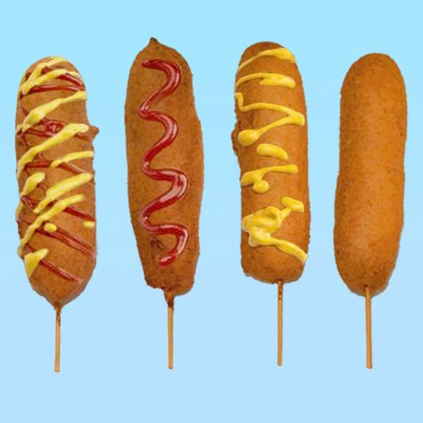 Gluten Free Corn Dogs, Fried Hot Dogs, Corn Dog, Brooklyn 99, Pancake Mix, Corn Dogs, What To Cook, Food Delivery, Pretty Food