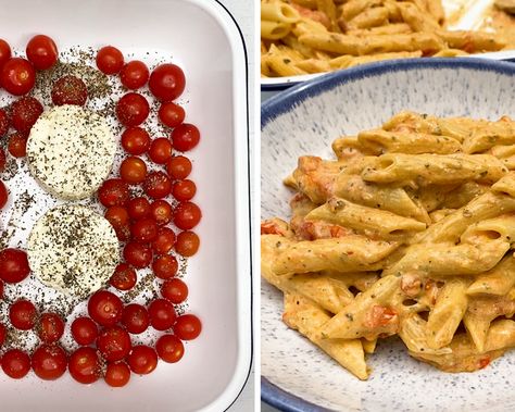 Boursin Pasta, Boursin Recipes, Pasta Tomato, Cheese Pasta Recipes, Baked Feta Pasta, Tomato Dishes, Cherry Tomato Pasta, Baked Feta, Feta Pasta