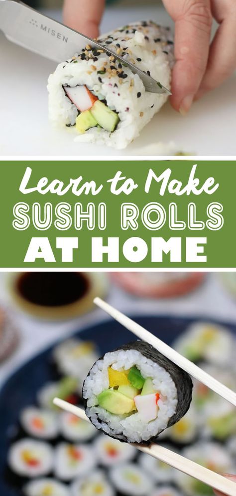 How To Make Sushi Rolls At Home, Sushi Combinations, How To Make Your Own Sushi, Sushi Fillings Ideas, How To Make Sushi Rolls, How To Make Sushi At Home, Diy Sushi Rolls Easy Videos, Make At Home Sushi, Ingredients For Sushi Rolls