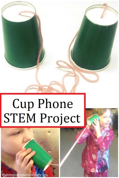 Paper Cup Phone, Preschool Technology, Spring Stem Activities, Mlk Crafts, Kids Stem Activities, Stem Activities Preschool, Kindergarten Stem, Elementary Stem Activities, Fun Stem Activities