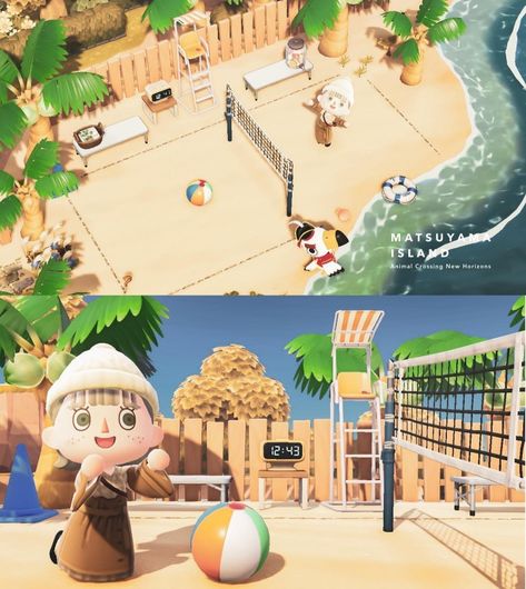 Acnh Beach Clothes, Acnh Tropical, Acnh Beach, Animal Crossing 3ds, Ac New Leaf, Animal Crossing Guide, Beachy Aesthetic, Island Villa, Acnh Island Ideas