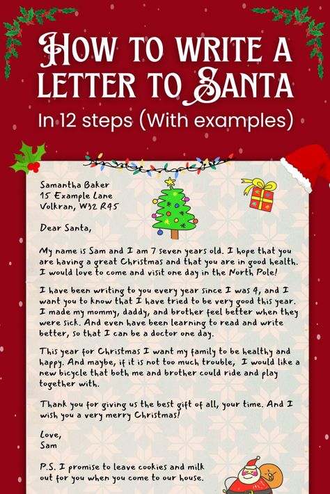 Letter For Santa Claus, Christmas Letter Ideas, Christmas Letters To Santa, Free Printable Letters From Santa, A Letter To Santa Claus, Letter For Santa, Santa Letter Writing, Letters To Santa Template, Write Santa A Letter