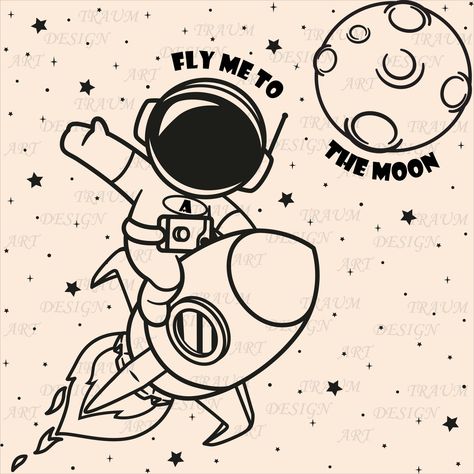 Astronaut Silhouette, Galaxy Vector, Disney Tattoos Quotes, Outer Space Drawing, Rocket Drawing, Solar System Images, Future Astronaut, Galaxy Drawings, Astronaut Drawing