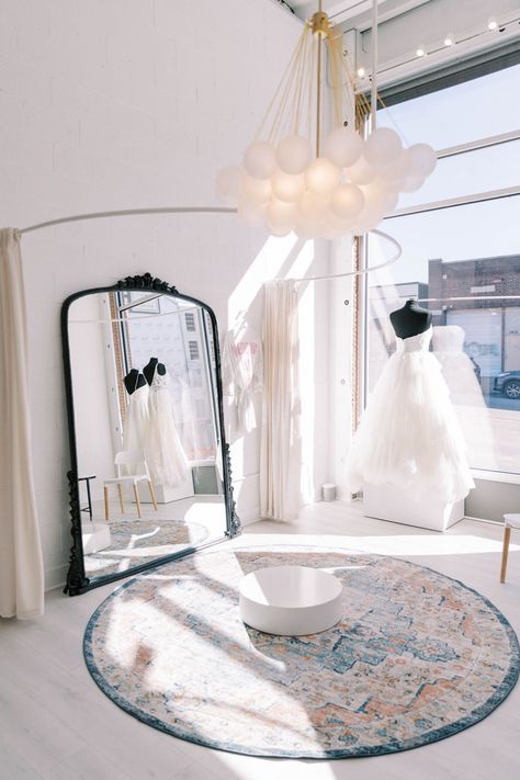 Luxury bridal shop in Kansas City and Saint Louis Bridal Shops Interior, Bridal Boutique Exterior, Bridal Dress Store, Small Bridal Shop Interior, Bridal Botique Interiors, Bridal Shop Design, Wedding Dress Shop Interior, Bridal Store Interior Design, Bridal Fitting Room