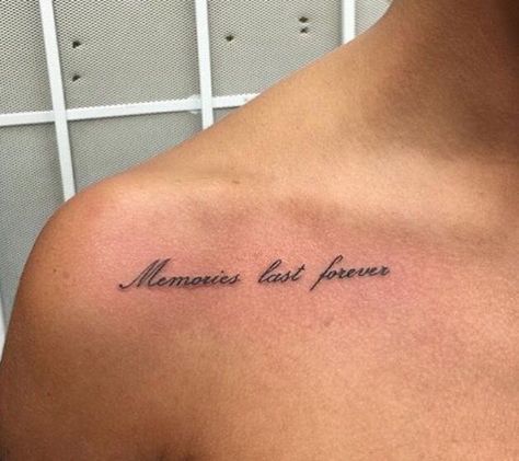 Lil Tattoos, Adorable Tattoos, Memories Last Forever, Forever Tattoo, Phrase Tattoos, Meaningful Tattoo Quotes, Writing Tattoos, Petite Tattoos, Weird Tattoos