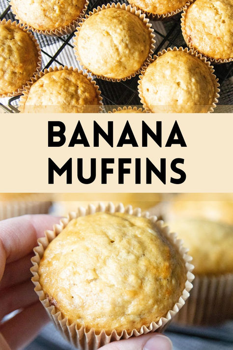 What's cooking in our small town today? As you can see, it's banana muffins; we're baking today!👩‍🍳 The easy recipe for today is for simple banana muffins, made from scratch, with healthy-ish ingredients. And it only makes a small batch! Perfect for just the two of us - or double the recipe for a larger group. A great breakfast idea, or mid-afternoon, after-school or bedtime snack. #cookingfromscratch #comfortfood #healthysnack #breakfast #beginner #kidfriendly #muffin #foodlover #baker 3 Ingredient Muffins Healthy, Easy Homemade Muffins Simple, Batch Snacks, Simple Banana Muffins, Banana Mini Muffins, Bedtime Snack, Mini Banana Muffins, Great Breakfast Ideas, Banana Muffins Easy