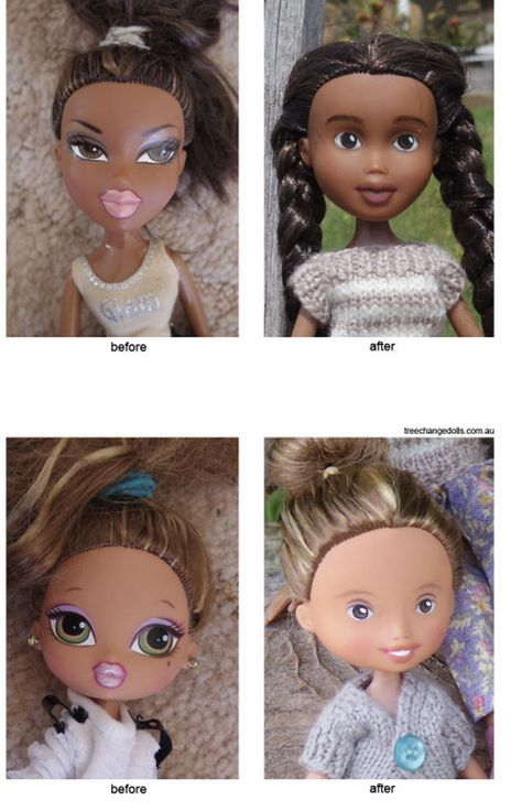 Treechange Dolls, Tree Change Dolls, Doll Restoration, Doll Face Paint, Brat Doll, Disney Animator Doll, Face Paints, African American Dolls, Icarly