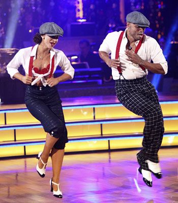 Dancing With The Stars Season 13 - Karina Smirnoff and JR Martinez Jive Dance Costume, Swing Dance Outfit, Tap Dance Outfits, Ballroom Floor, Jive Dance, Dancing Clothes, Dance Comp, Ballroom Costumes, Dance Movies