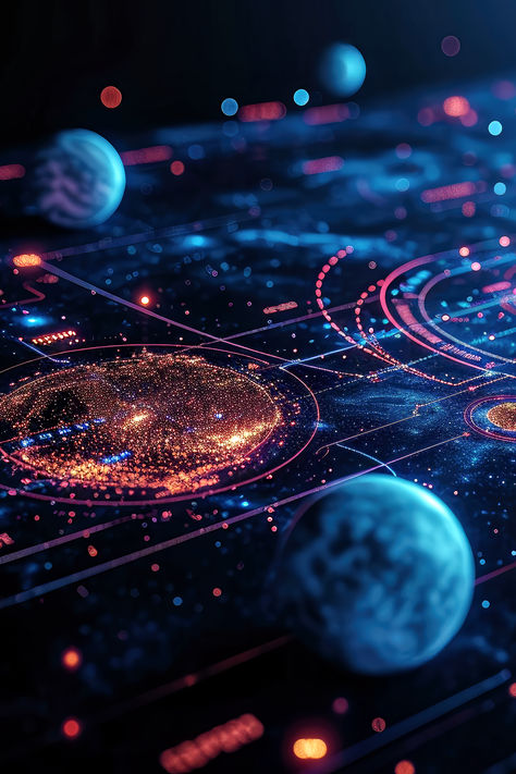 Space Map with 3D Planets #space #scifi #sciencefiction #map #spacemap #deepspace #navigation #spaceshipnavigation Space Aesthetic Planets, Space Background Landscape, Star Map Aesthetic, Space Exploration Aesthetic, Space Travel Aesthetic, Scifi Background, Space Dnd, Space Ocean, Galaxy Map