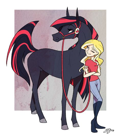 Fake Blonde, Horse Land, Hazbin Hotel And Helluva Boss, Horse Animation, Fantasy Horses, Horse Drawing, Unicorn Art, Horse Drawings, Creature Drawings