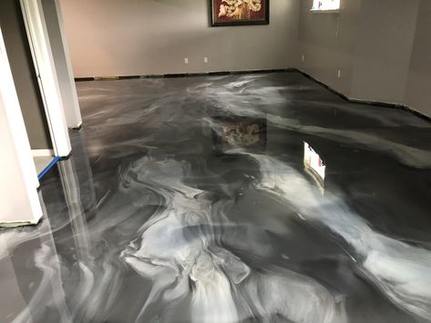 Residential Epoxy Flooring Pictures Epoxy Garage Floor, Garage Epoxy, Four Seasons Room, Metallic Epoxy Floor, Garage Floor Epoxy, Residential Garage, Epoxy Flooring, Epoxy Floor, Garage Floor