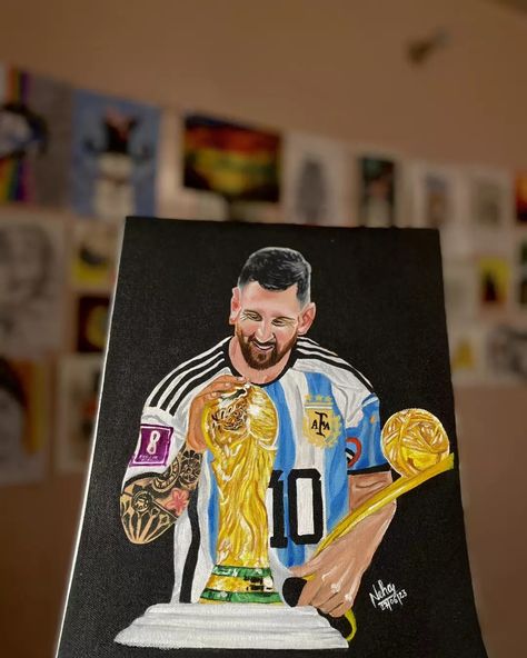 Messi Painting, Lego Pokemon, Vsco Pictures, Drawing Hair Tutorial, Simple Henna Tattoo, Simple Henna, Bad Bunny, How To Draw Hair, Lionel Messi