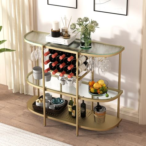 Display various wines and spirits to make your serving easy with this multi-functional wine stand. Essen, Wine Rack Table, Bar Stand, Wine Stand, Wine Bar Cabinet, Bar A Vin, Bar Storage, Glass Rack, Wine Cabinets