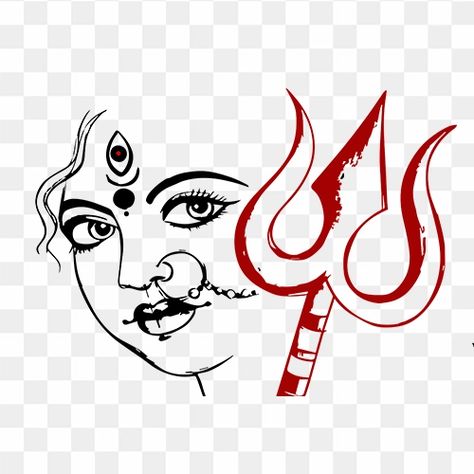 Maa Durga Png, Navratri Social Media Post, Maa Durga Face, Durga Maa Pictures, Durga Face, Bappa Photo, Maa Durga Photo, Ganpati Bappa Photo, Banner Background Hd