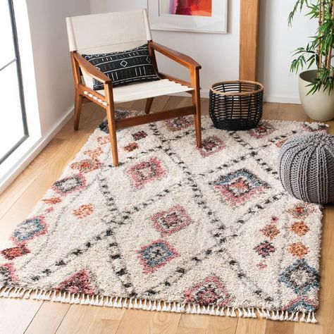 Tassel Rug, Eclectic Area Rug, Boho Rugs, Moroccan Boho, Southwestern Rug, Rug Colorful, Boho Chic Decor, Flat Weave Rug, Displaying Collections