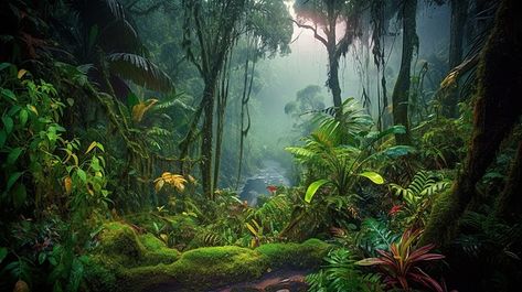 Ross Tran, Trans Art, Bg Design, Concept Art World, Fantasy Setting, Tropical Rainforest, Environment Design, Nature Backgrounds, Environmental Art