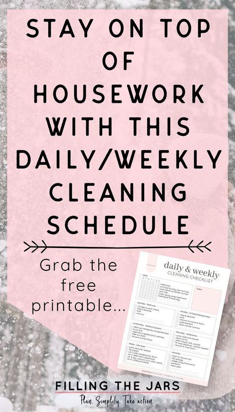 One Chore A Day Clean House, Daily Weekly Chores, Organisation, Daily Cleaning Schedule Ideas, Clean Your House In A Week, House Cleaning Schedule Checklist, House Cleaning Routine Checklist, Add Cleaning Schedule, Realistic Weekly Cleaning Schedule