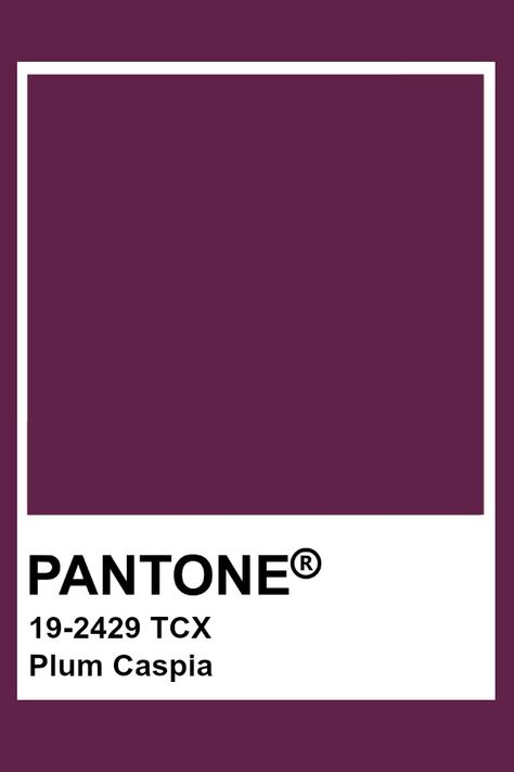 Pantone Plum Caspia Pantone Plum, Bleu Pantone, Plum Paint, Pantone Color Chart, Blackberry Wine, Pantone Swatches, Grape Wine, Pantone Palette, Pantone Colour Palettes