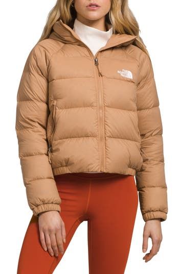 This slightly cropped puffer jacket warmed with 550-fill-power down is lightweight and offers wet-weather protection. 21" length (size Medium) Durable water-repellent (DWR) finish Lined, with down fill 100% nylon Machine wash, tumble dry Imported Certified to the Responsible Down Standard (RDS) by Control Union North Face Hydrenalite, Down Parka Women, Retro Nuptse Jacket, North Face Brand, Patagonia Down Sweater, Water Repellent Jacket, North Face Nuptse, Cropped Puffer Jacket, Packable Jacket