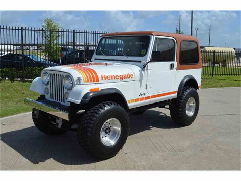 Thar Modified, Cj7 Renegade, Jeep Cj7 Renegade, Car Stripes, Cj Jeep, Badass Jeep, Classic Jeeps, Vintage Jeep, Old Jeep