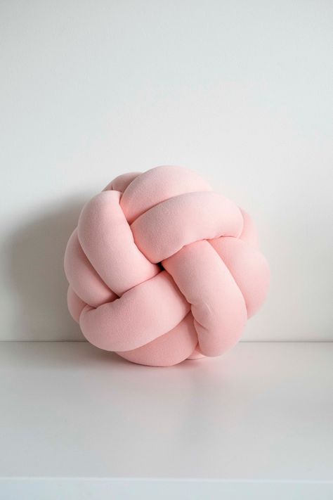 Soft Candy pink Knot Pillow - Panmilli  Make your room cozy and original with this modern pillow.  This pillow gives original touch to your space         As this item is handmade size may slightly vary  can made a different materials and colors Please convo me if you want to order more than one as the shipping and pricing may change in your favor . Visit our store and IG @panmilli to see more of my pictures *Feel free to contact us with any questions or request For more click here:  https://www. Baby Pink Pillows, Preppy Pillows On Bed, Pink Pillows Bedroom, Teenage Girl Bedrooms Ideas, Make Your Room Cozy, Pink Bedroom Accessories, Trendy Pillows, Light Pink Bedrooms, Preppy Pillows