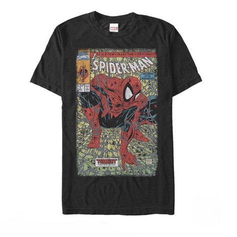 Superhero Fashion, Marvel Clothes, Comic Cover, Book Tshirts, Spiderman Comic, Man Thing Marvel, Mode Kpop, Baggy Pants, Men's Graphic T Shirt