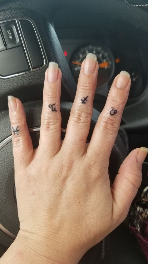 My Zodiac Sign Tattoos LEO,SAGITTARIUS, CAPRICORN & PISCES Sagittarius Finger Tattoo, Zodiac Finger Tattoo, Leo Zodiac Sign Tattoos, Tattoos Sagittarius, Zodiac Tattoos Pisces, Zodiac Signs Leo Tattoo, Meaning Tattoos, Capricorn Pisces, Sagittarius Tattoo