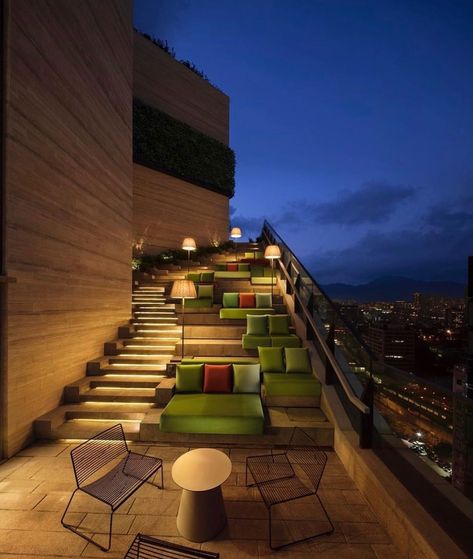 Concrete Studio, Clubhouse Design, Hidden Lighting, Luxury Boat, Rooftop Design, Loft Interior, Roof Garden, Rooftop Terrace, Staircase Design